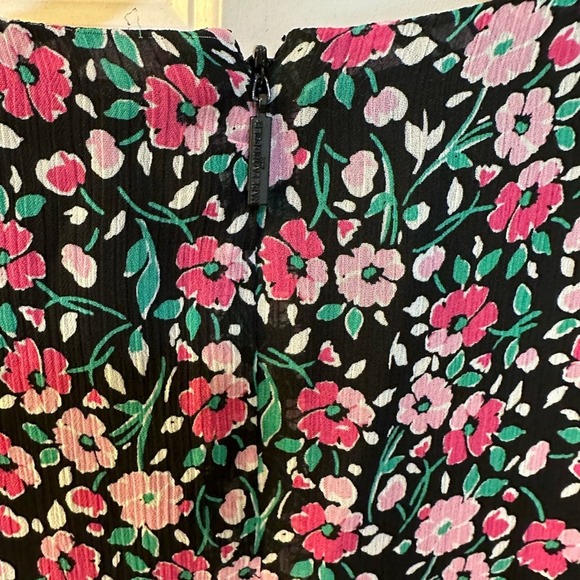 KARL LAGERFELD Women's PARIS Floral Print Wrap Midi Dress size 10 Nwt - Picture 10 of 11